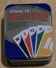 FUNDEX PHASE 10 Masters EDITION  Card Game Collectible Tin - Complete, No Manual