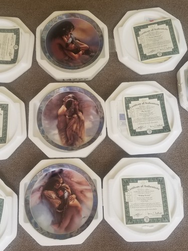Set 7 Indianer Indianer Sammelteller Bradford Exchange SOUL MATES Neuwertig! - Bild 4 von 9