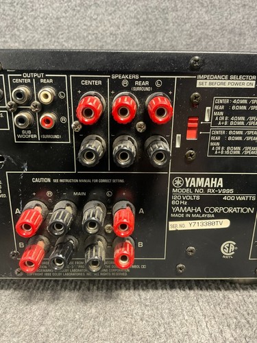 Yamaha RX-V995 π 5.1 Ch AV Receiver Cinema DSP Dolby Digital Surround πΆ - Picture 16 of 20