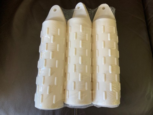 Remington White or Tan Vinyl Training Dummy Dog Toy 3" X 12" Pack Of 3 NEW - Picture 2 of 3