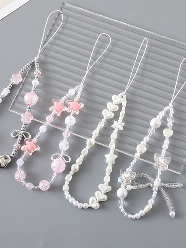 Bracelet Mobile Téléphone Charm Perles Chaîne Mode Bijoutier Anti-Perte Téléphone Cordon - Photo 13 sur 18