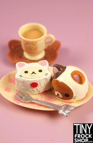 Re-Ment Rilakumma Cat Cafe Re-Ment 5 Cake Set - Picture 2 of 3