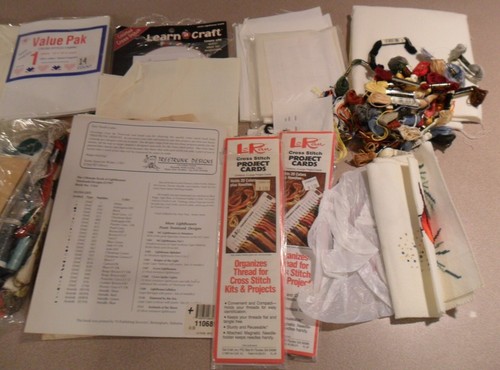 Over 20 CROSS STITCH Items Project Cards, Lighthouses, Fabric, Patterns, More - Picture 12 of 12