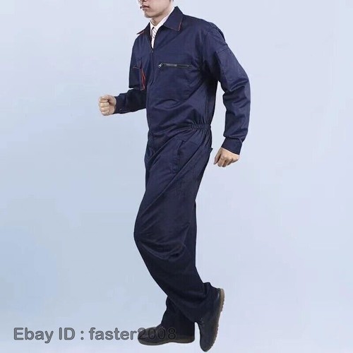 Work Overall Uniform Men Women Working Coveralls Welding Car Workshop Clothes - Picture 4 of 43