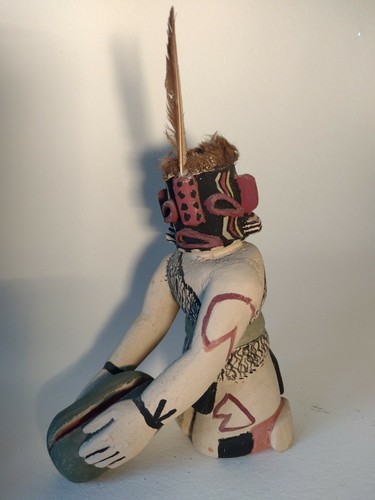 Hopi kneeling Heheya Katsina Doll Holding Watermelon by Jimmy Koots, - Bild 2 von 9