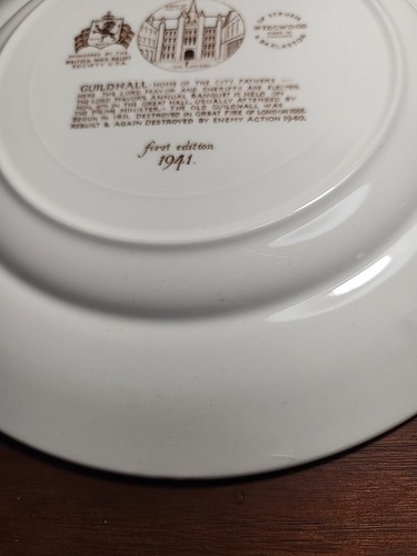 Wedgwood Old London Views (edme) Set of 8 Plates 10 1/8" First Edition 1941 - Picture 23 of 24