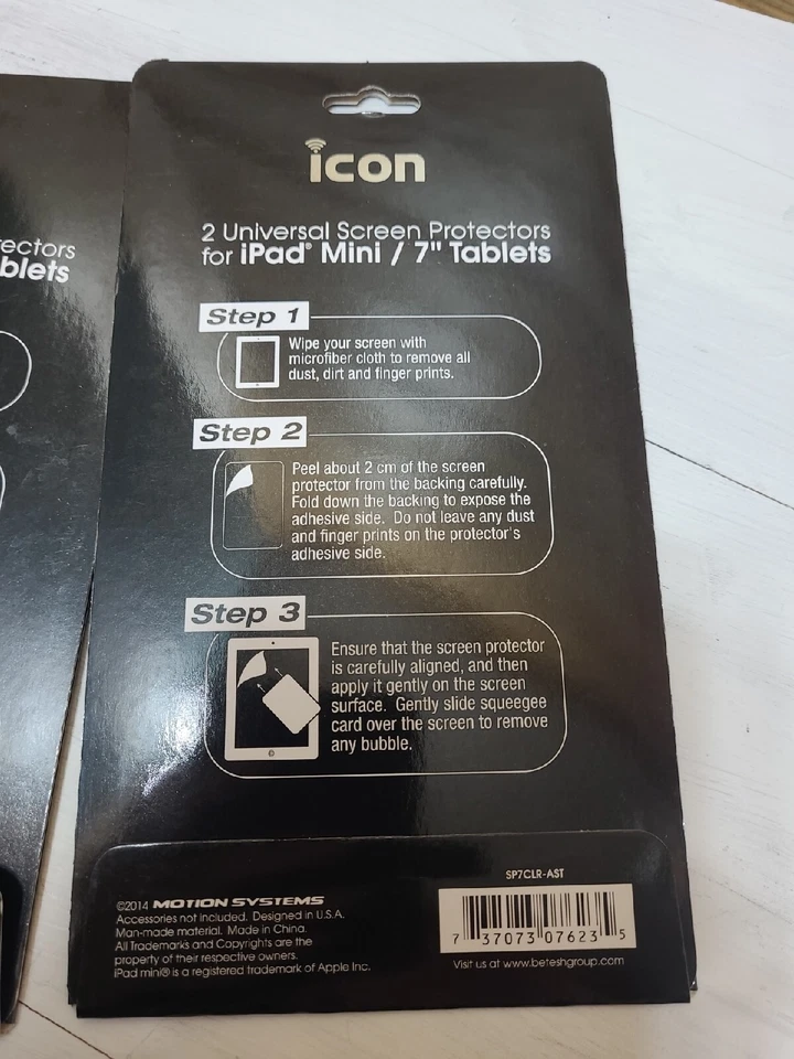 Ipad Mini Screen Protectors crystal clear icon Set of 2 (2 PACKS) NEW - Image 3 of 3