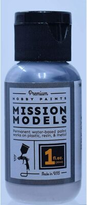 Mission Models MIOMMP-074 Acrylic Model Paint, 1 oz Bottle, Dark Ghost Grey
