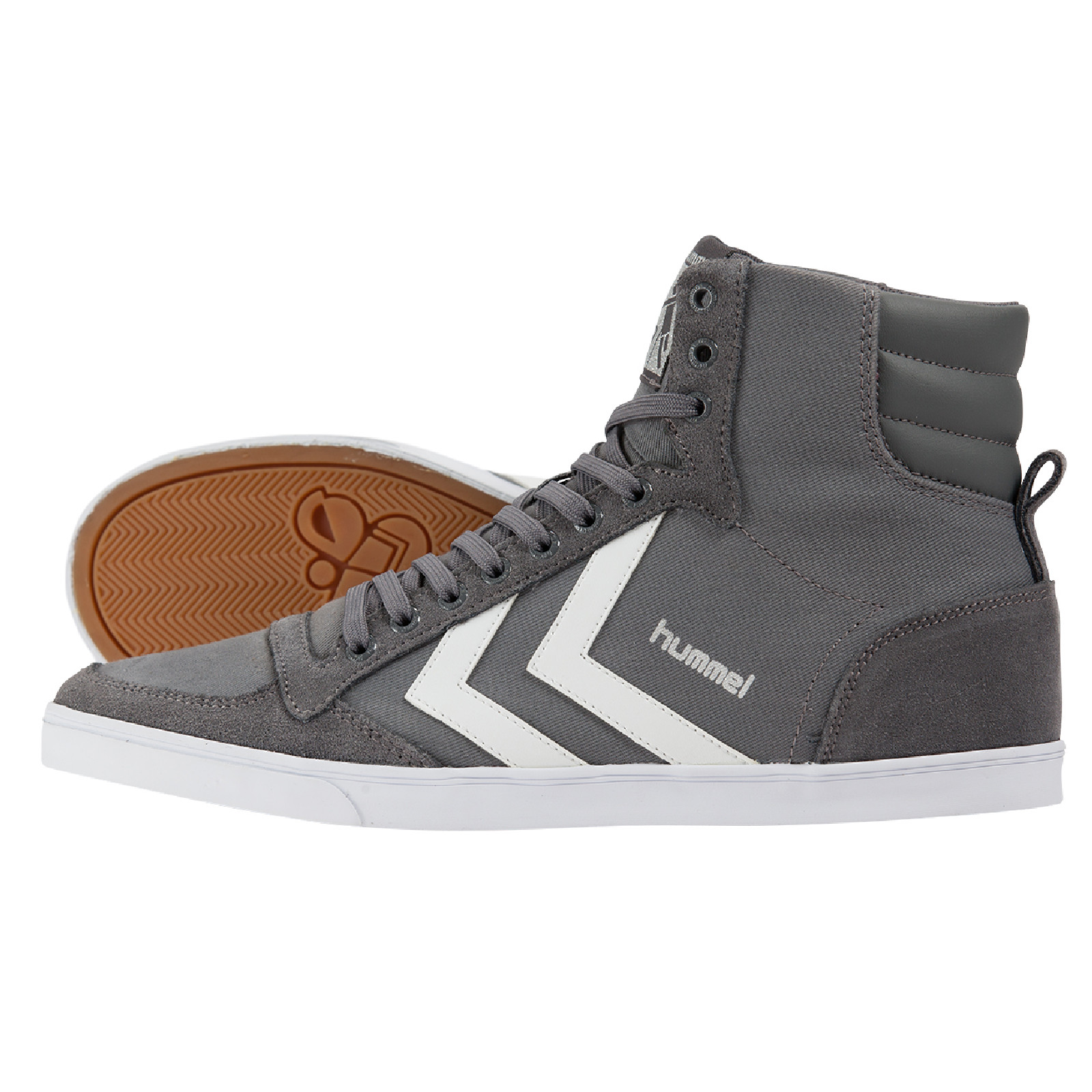 Высокие кроссовки унисекс Hummel Slimmer Stadil Серые 063511 2651 WOW