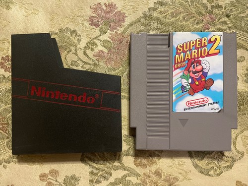 Super Mario Bros. 2 (Nintendo NES, 1988) Authentic W/sleeve Tested !! - Picture 1 of 4