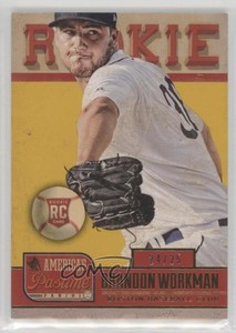 2013-Panini-America-039-s-Pastime-Gold-203-Brandon-Workman-Boston-Red-Sox-Card