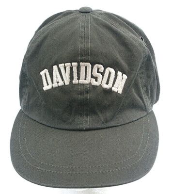 Green Gear Por Sports Davidson Elastic Band Baseball Cap Made In Korea 