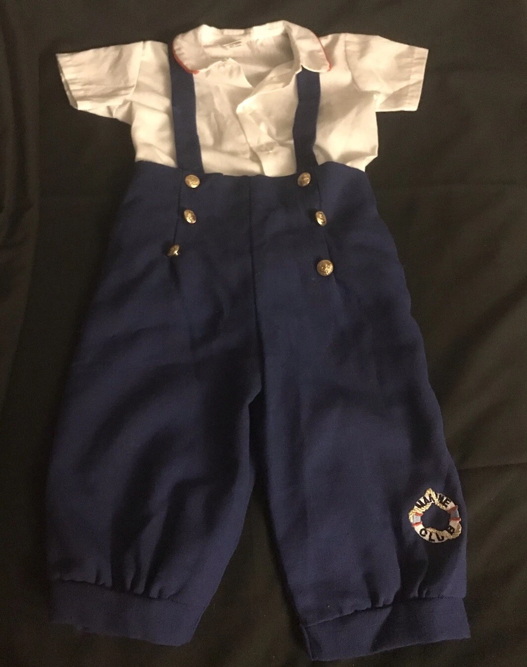 Vintage Baby Clothes Toddler 2 Piece Nautical Set 3T