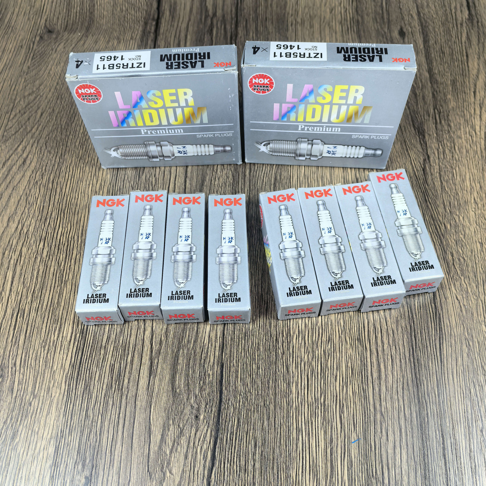 8 PCS LASER IRIDIUM SPARK PLUGS For Ngk 1465 IZTR5B11