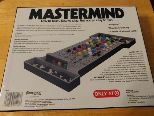 Mastermind strategy game by Pressman, new unopened 2015 - Picture 2 of 2