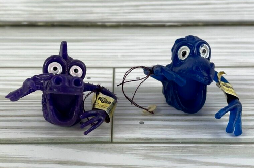 Vintage Crazy Creatures Monster Finger Puppets by Russ Rubber Figures NWT