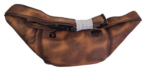 Echt Leder Gürteltasche Bauchtasche Motorrad Braun - Biker on the road - Bild 3 von 6