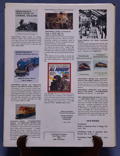 Greenberg's Price Guide To Lionel Trains 1901 - 1942 - Picture 2 of 4