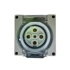 NHP Switched Outlet 5 Round Pins IP66 500V AC 32A Gray ISOSO532PG