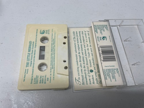 Disney’s The Little Mermaid Original Motion Picture Soundtrack Cassette Tape - Picture 3 of 5