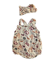 Kate Quinn 3-6 months mystic knot tie country bubble and headband