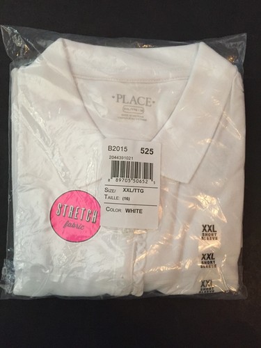 NWT Children's Place Girls Red Navy White Polo Top w Ruffle Size 16 XXL (3 Pack) - Bild 10 von 10