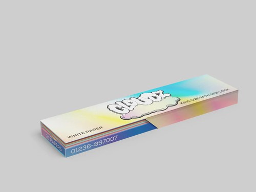 Cloudz Rainbow, Hemp, Brown + Pink smoking Clouds cont 32 Rolling Papers + Tips - Picture 21 of 27