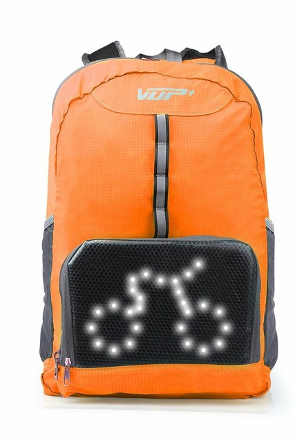 led cycling backpack