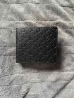Men's Genuine Leather Bifold Wallet 2 Center Flap - Black