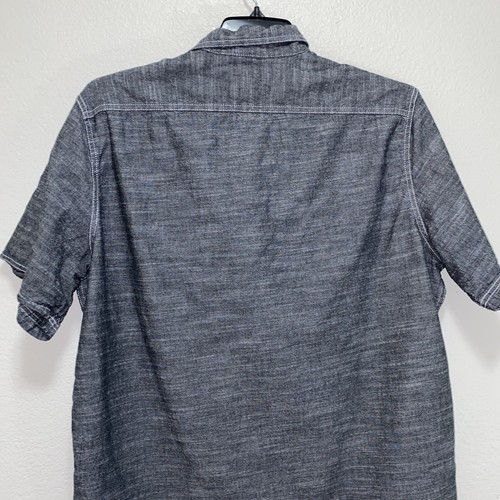 WOOLRICH Mens Size XL Short Sleeve Button Down Gray Plaid Check Shirt - Picture 5 of 7