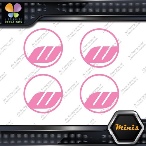 Compatible Work Wheels Rims Circle Emblem Pack 4 MINI SIZE Decals Stickers Vinyl - Picture 20 of 85