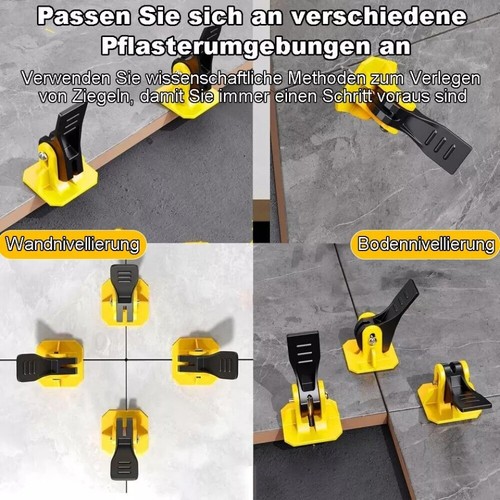 Fliesen Nivelliersystem,100xFliesen Verlegehilfe Nivellier Mehrweg Fliesenkreuze - Bild 6 von 24