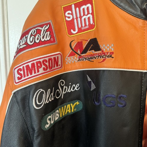 Tony Stewart #20 Vintage Chase JH Design NASCAR HomeDepot Leder Rennjacke 2XL - Bild 3 von 8