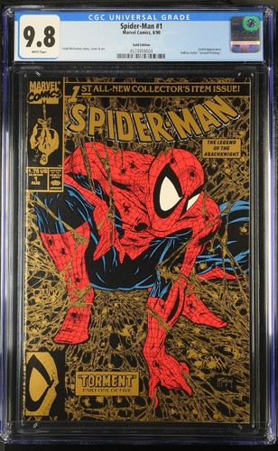 Spider-Man #1 (1990) - Graded Gold Edition (2nd Print) - Todd McFarlane Classic! - Picture 4 of 19