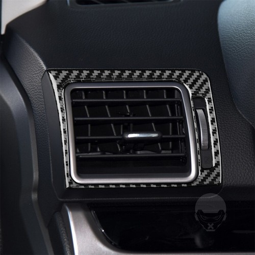 2× Carbon Fiber Side Air Vent Outlet Panel Cover Fit For Subaru Forester 2013-18 - Picture 3 of 12