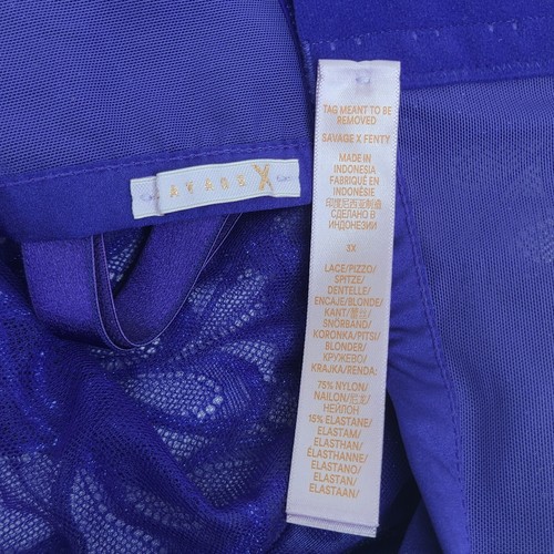 Savage X Fenty Savage Not Sorry Bralette Spac'd Out Blue 3X - Picture 7 of 9