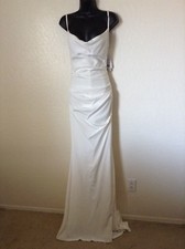 NWT NICOLE MILLER 1400 HAMPTON Lace Back Wedding Gown Antique White 2 CURRENT