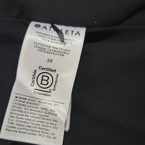 Legging ajustado para mujer Athleta Elation 7/8 3x 981652 yoga entrenamiento gimnasio - Imagen 3 de 9