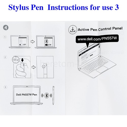 Tablet Dell PN557W Bluetooth Active Stylus Pen Latitude 5290 7210 7410 3189 3190 - Imagen 7 de 11