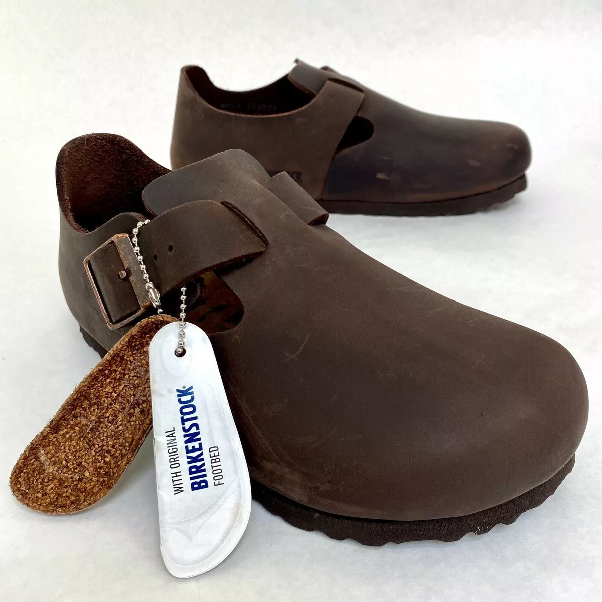 New w/o Box Birkenstock London Habana Oiled Leather Narrow