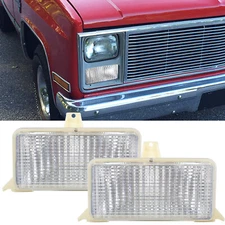 For 83-91 Chevrolet GMC Pickup Truck Front Turn Signal Park Lamps Lights 