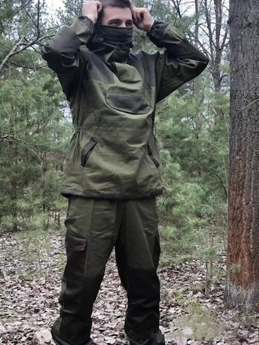 Tuta da combattimento uomo Gorka 4 mimetica montagna misto cotone funzionante caccia treno - Foto 12 di 26