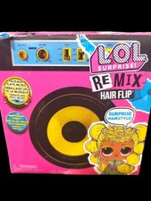 LOL Surprise! Remix Hair Flip Dolls, 15 Surprises - Multicolored Box Plays Music
