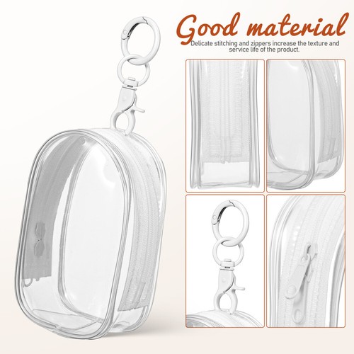 2 Pcs Storage Bag Clear Keychain Display Case with for Mini Figures - Picture 4 of 11