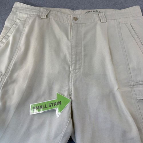Tommy Bahama Herren Gr. 38 Cargo Shorts Khaki Creme Baumwollmischung Freizeit Sommer - Bild 13 von 17