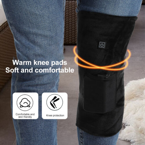 Electric Heating Knee Joint Pad Brace Leg USB Thermal Therapy Warmer Pain Relief - Picture 9 of 23