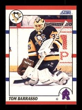  1990 Tom Barrasso 121 Penguins Score 35 Hockey Sports Trading Card CC
