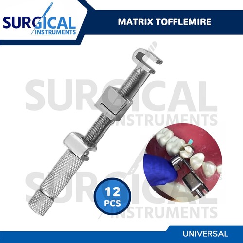 12 Pcs Matrix Tofflemire Retainer Universal Bands Dental Stainless German Grade - Picture 1 of 6
