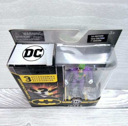 DC Comics Batman The Joker 4" Spielzeug Actionfigur - Neu 1. Edition - Spin Master - Bild 3 von 3