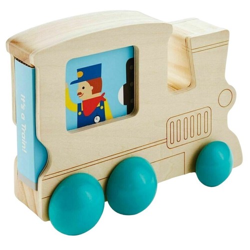 Hallmark Wood Toy Train with Book Toddler Boy - Picture 1 of 2